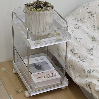 Clear Tier Storage Rack with Casters