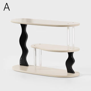 Wave Design Three-Tier Storage Display Rack