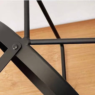 Iron Leather Single Tier Round Tray  Storage