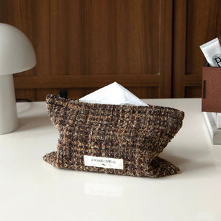 Tweed Mix Tissue Case   Hanging Cover
