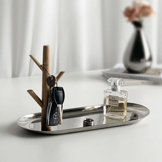 Tree-shaped accessory key stand tray