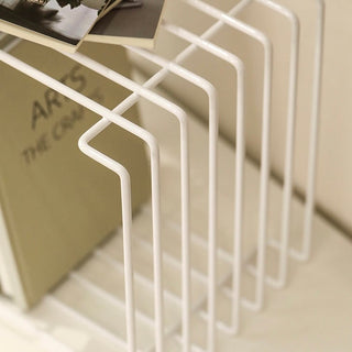 Wire Multifunctional Magazine Rack Storage Book Stand