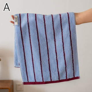 Classic Stripe Face Towel  100% Cotton Hanging Type Combed Cotton