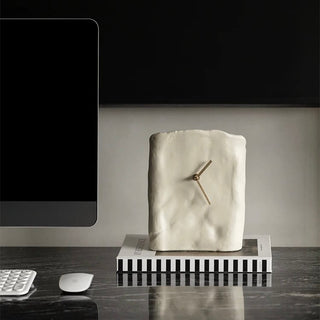 Rectangle Nuance Art Clock   Silent Desk Clock