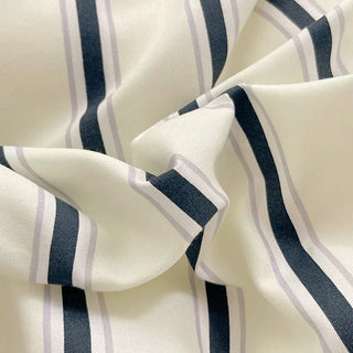 Blue Double Stripe Duvet Cover Set