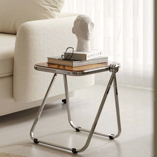 Folding Table Clear Side Table