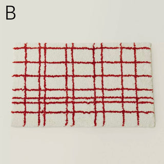 Red Line Nuance Art Door Mat  50 x 80 cm Absorbent Non-slip Tufted