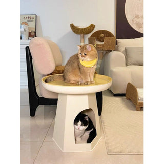 PetHouse Round Side Table     Sofa Table Cat House Multifunctional