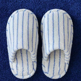 Color Stripe Pile Room Shoes  Indoor Slippers