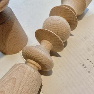 Wood Candle Holder  with Stand
