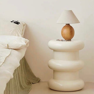 Chubby Round Three-Tier Side Table Stool   in
