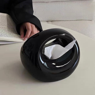 Chubby Round Ceramic Tissue Case