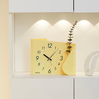 Unique Clock with Vase   Table Clock with Single Flower Vase