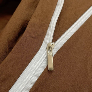 Beige Mix Color Solid Cotton Duvet Cover Set  Bed Cover All Season