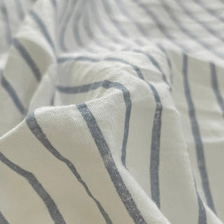 Blue pinstripe pattern duvet cover set bed cover all seasons year-round
