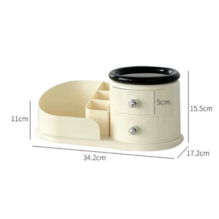 360 Degree Rotating Monotone Drawer Storage Cosmetic Box  Multi-purpose Rack