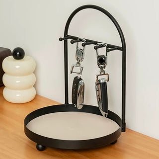 Iron Leather Accessory Key Stand Tray  Storage Tray for Small Items