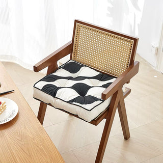 Geometric pattern Square Thick Chair Cushion