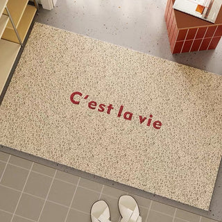 Simple Lettering Color Entrance Mat  50 x 80 cm Mud Removal