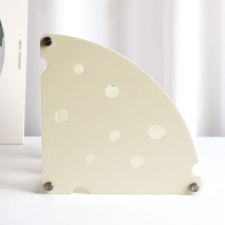Cheese-themed perforated three-tiered corner rack   Cosmetic storage