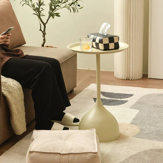 Iron Round Compact Side Table  Sofa Table