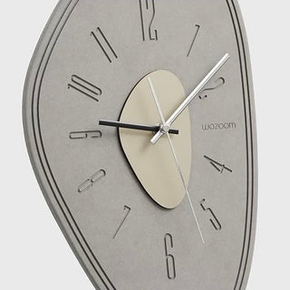 Matte Gray Nuance Design Art Clock  Wall Clock
