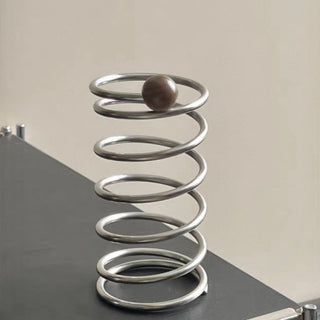 Woodball Stainless Steel Spring Brush Stand  Pen Holder