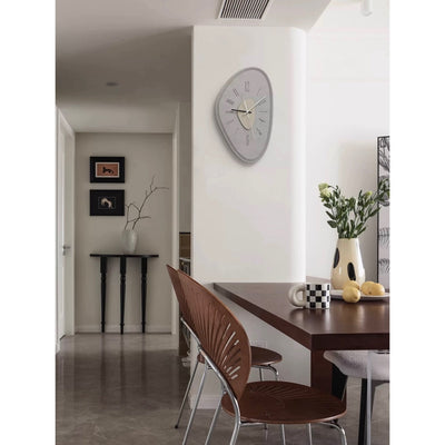 Matte Gray Nuance Design Art Clock  Wall Clock