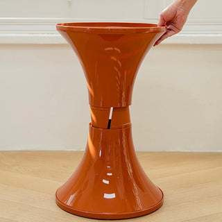 Curved design storage stool side table  in  chair