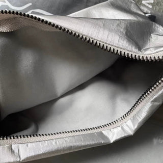 Body Nuance Art Cosmetic Storage Flat Pouch  Silver