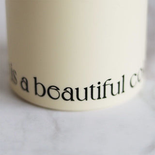 Two-tone lettering brush stand pen holder