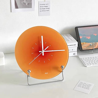 Gradient Clock with Stand  Wall Clock