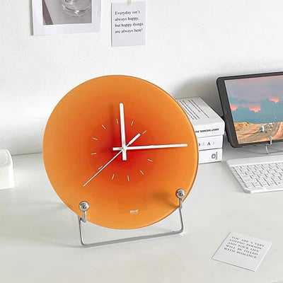 Gradient Clock with Stand  Wall Clock