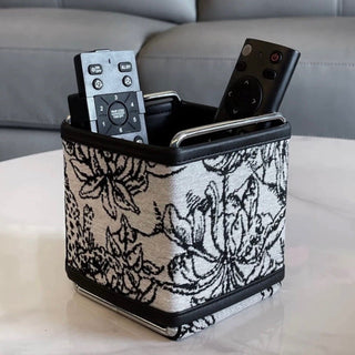 Leather Jacquard Brush Stand Remote Control Storage Box
