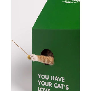 Green Pack-type Cat House Cat House Scratching Post Cardboard House