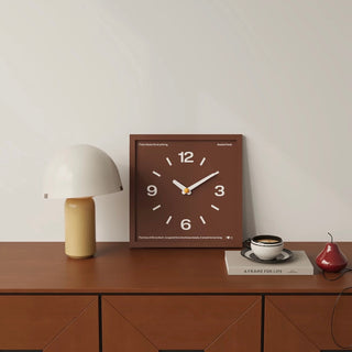 Square Frame Dark Color Clock  Wall Clock