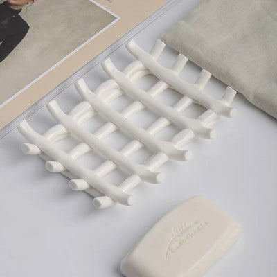 amiami Ceramic Soap Dish White