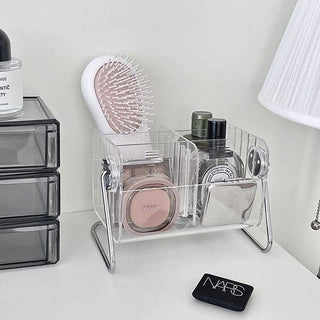 Clear Acrylic Multi-Stand Brush Cosmetic Storage