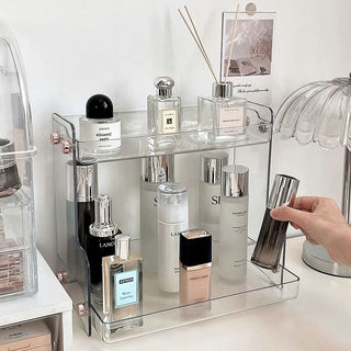 Acrylic Two-Tier Lightweight Cosmetic Storage Rack