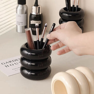 Donut Tube Four-Tier Brush Stand  Pen Holder