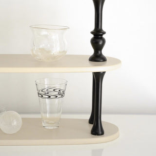 Retro design three-tier storage display rack