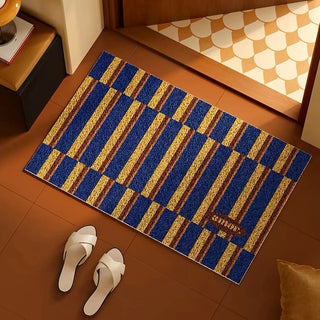 Retro Color Stripe Pattern Entrance Mat 50 x 80 cm Mud Removal