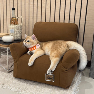 Fluffy Small Plain Pet Sofa for Dogs and Cats Pet Bed Pet Supplies Pet Cushion Washable