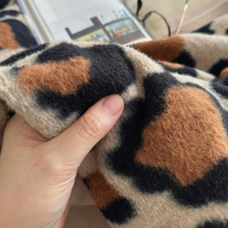 Brown Leopard Print Duvet Cover Set 2 Sizes  Winter Thick Bed Cover Bedding Cover Leopard Print