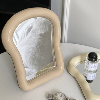 Bread motif Toast-shaped frame mirror  Wall hanging