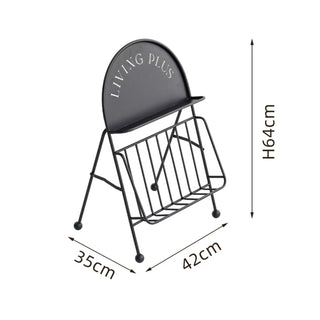 Arch Folding Lettering Magazine Rack  Storage