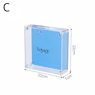 Acrylic Clear Square Ticket Storage Box   voyage