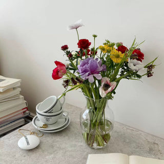 Clear Glass Simple Flower Vase