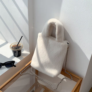 way Faux Fur Handbag    Shoulder Bag