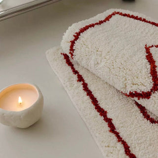 Red Line Nuance Art Door Mat  50 x 80 cm Absorbent Non-slip Tufted